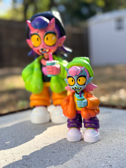 Oni Girl (BIG Series 1)- Green Jacket/ Heart Shirt